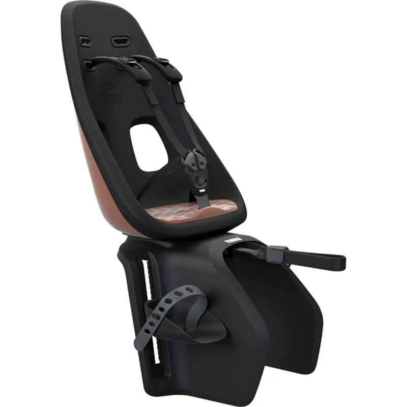 Thule Yepp Nexxt Maxi Child Seat in Chocolate Brown Rack Mounted