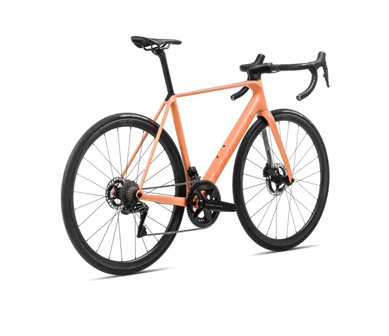 2024 Orbea Orca M11eltd Pwr Road Bike In Orange Cloud/Stone Blue-3