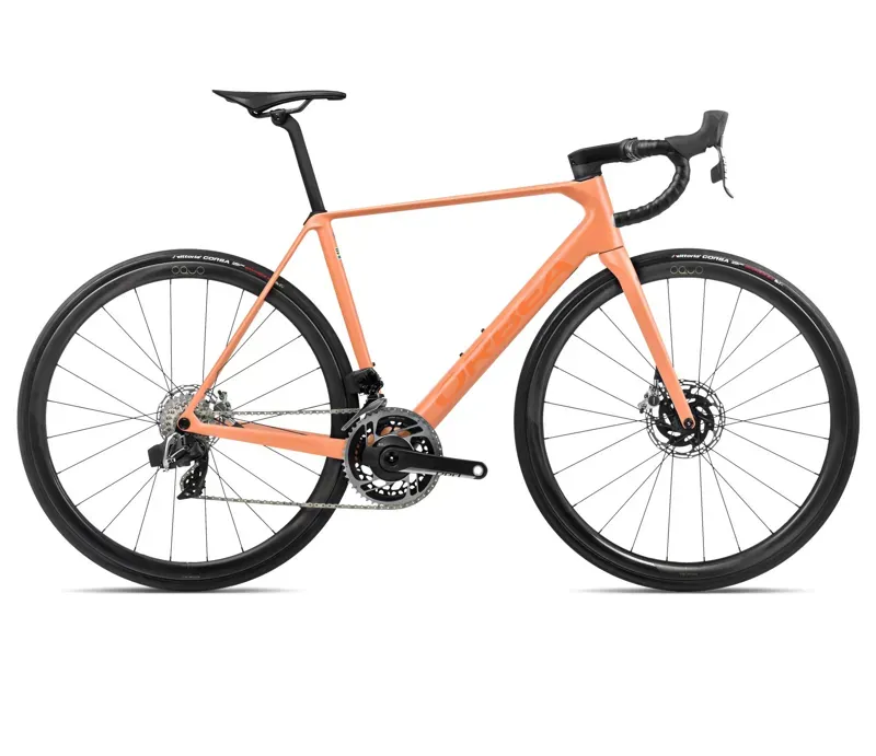 2024 Orbea Orca M11eltd Pwr Road Bike In Orange Cloud/Stone Blue