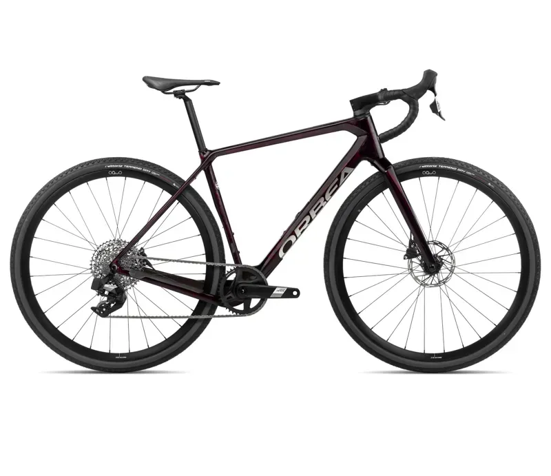 NEW 2024 Orbea Terra M41eTeam 1x Gravel Bike In Wine Red Carbon