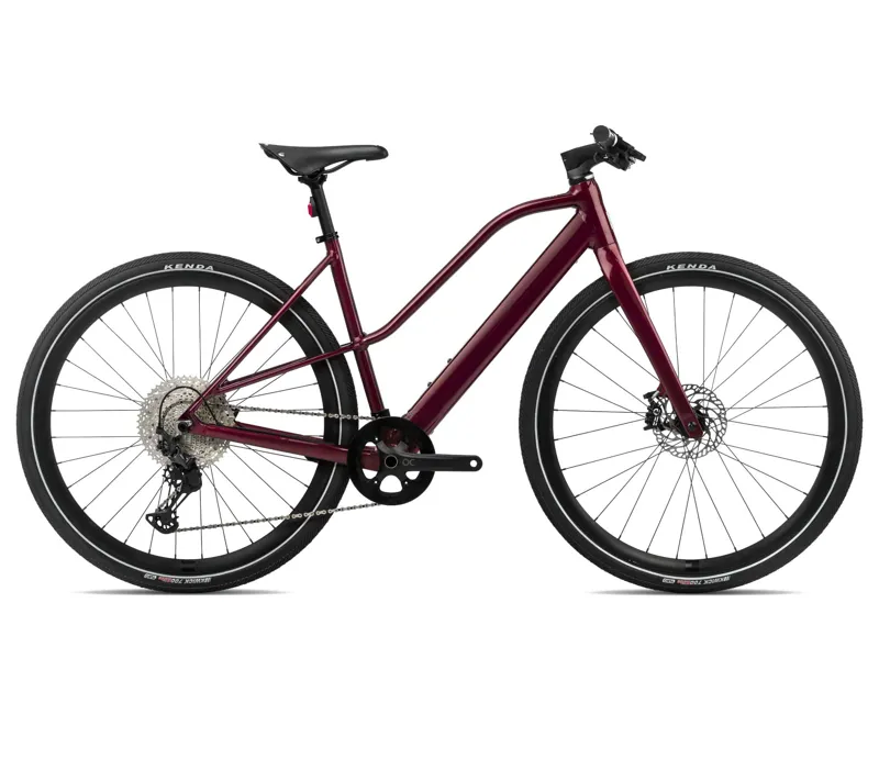 2024 Orbea Vibe Mid H10 Urban E-Bike In Metallic Burgundy Red
