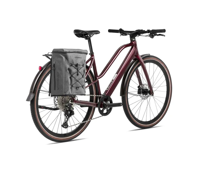 2024 Orbea Vibe Mid H10 Urban E-Bike In Metallic Burgundy Red-1