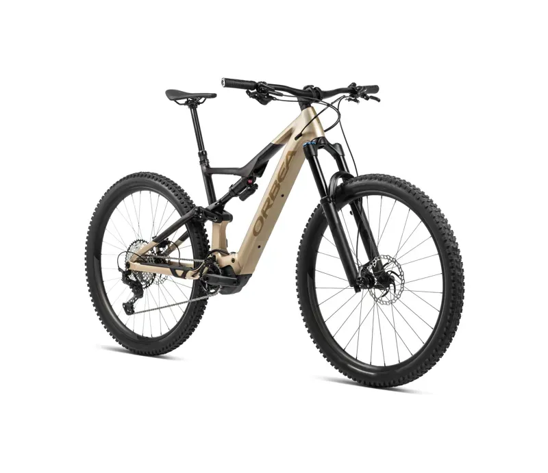 2024 Orbea Rise H10 Mountain e-Bike in Brown-Cosmic/Brown Matt-1