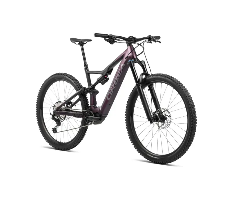 2024 Orbea Rise H10 Mountain e-Bike in Metallic Mulberry/Black Matt-1