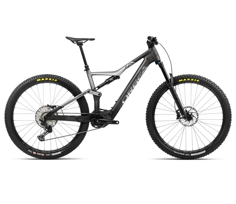 2024 Orbea Rise M20 Mountain e-Bike in Carbon Raw/Shark Grey