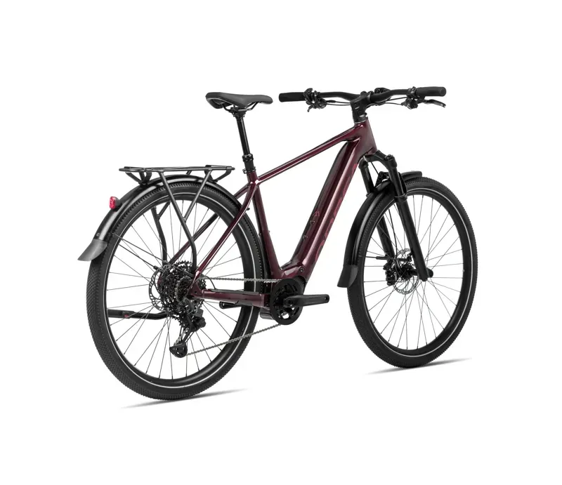2024 Orbea Kemen 40 Urban Trekking E-Bike in Metallic Burgundy Red-2