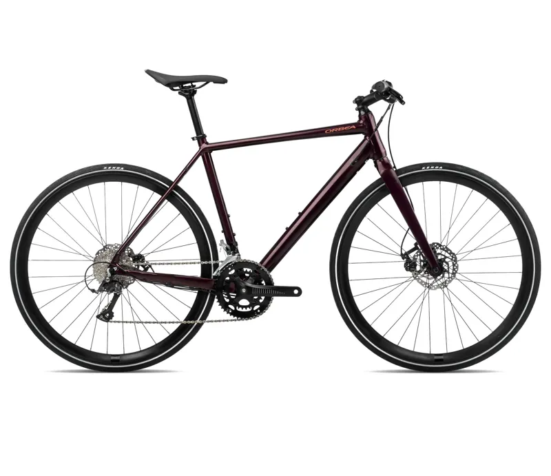 2024 Orbea Vector 30 Urban Commuter Bike in Metallic Burgundy Red