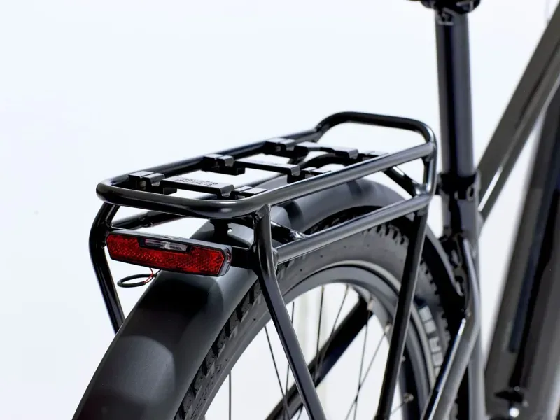 2026 Raleigh Novus Electric Bike Crossbar With Derailleur Gears In Onyx Black Gloss-5