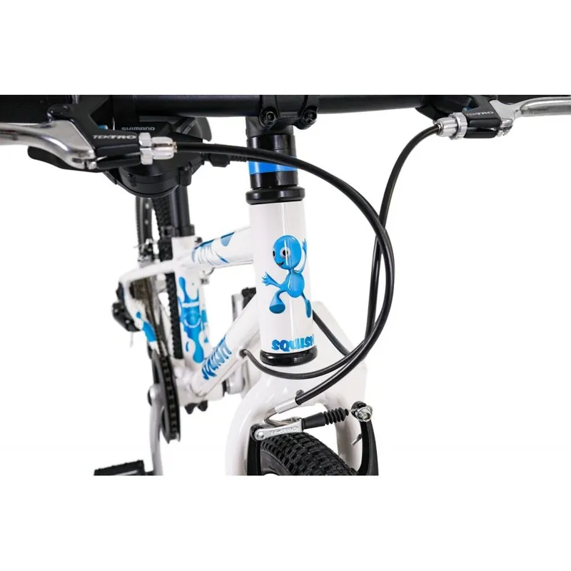Squish 20 Inch Lightweight Kids Bike in White/Blue-3