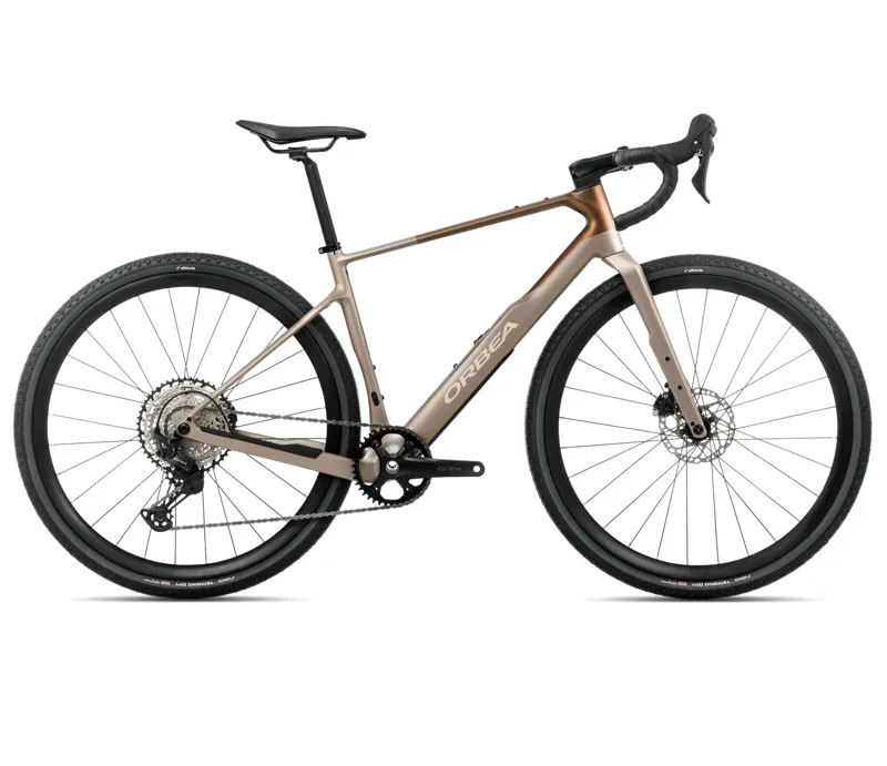 NEW - 2026 Orbea Terra M30TEAM 1X Road Bike in Nickel - Cinnamon Matt