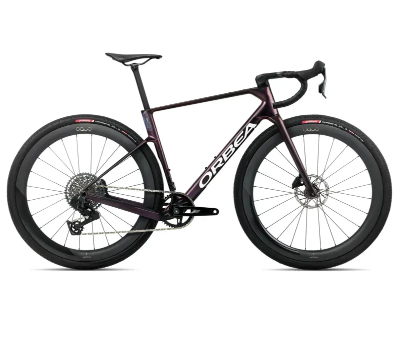 New 2026 Orbea Terra Race M31eLTD 1X Gravel Bike in Sunset Matt
