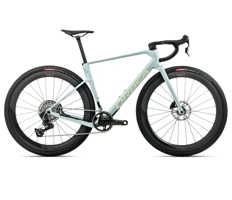 New 2026 Orbea Terra Race M21eLTD 1X Gravel Bike in Frozen Concrete