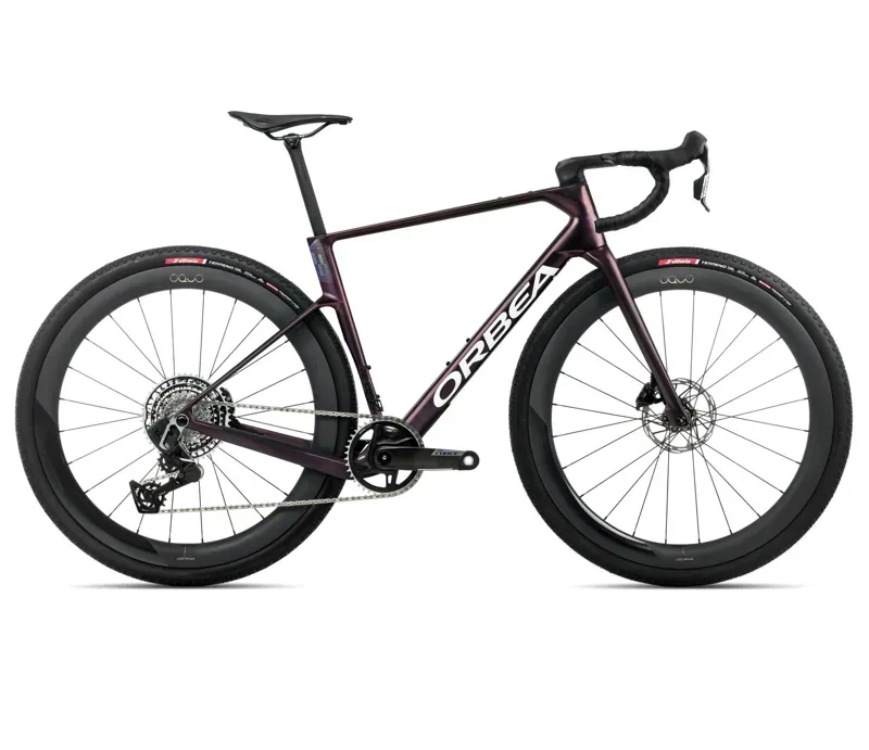 New 2026 Orbea Terra Race M21eLTD 1X Gravel Bike in Sunset matt