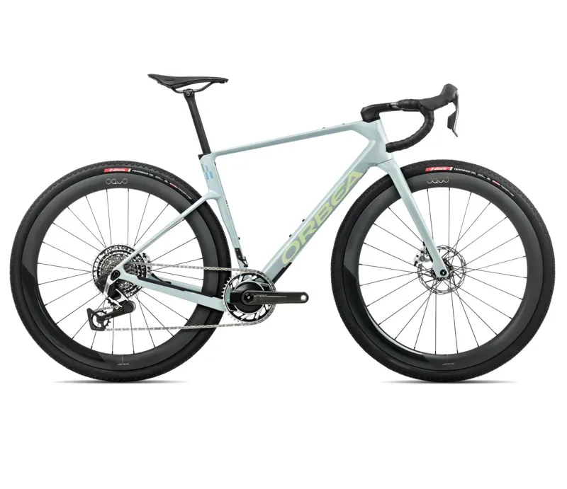 New 2026 Orbea Terra Race M11eLTD 1X Gravel Bike in Frozen Concrete