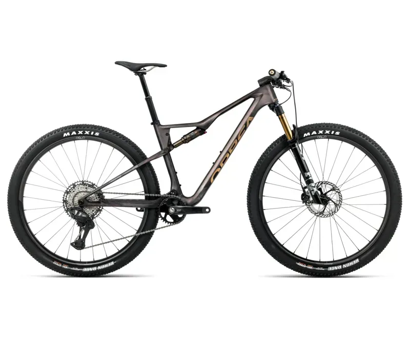 NEW - Oiz M-Pro Mountain Bike in Bronze Carbon View - Titan Gold Matt
