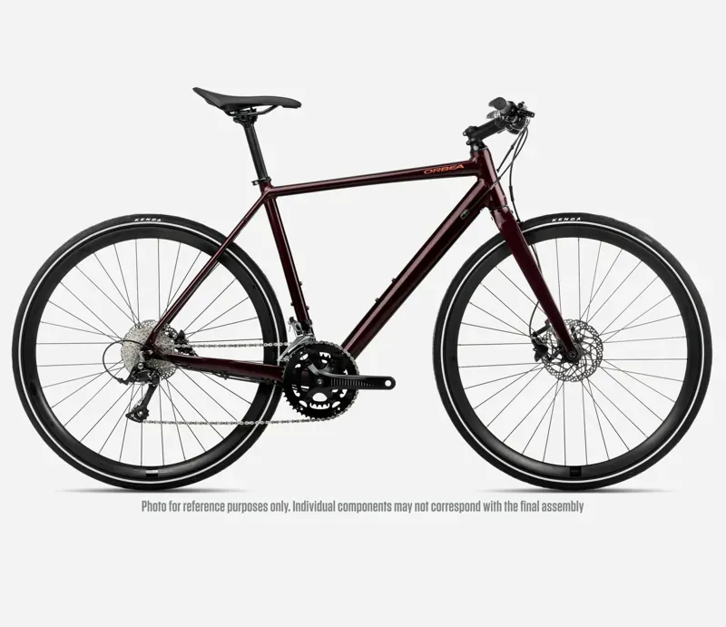 NEW 2026 Orbea Vector 20 Urban Commuter Bike in Burgundy Red