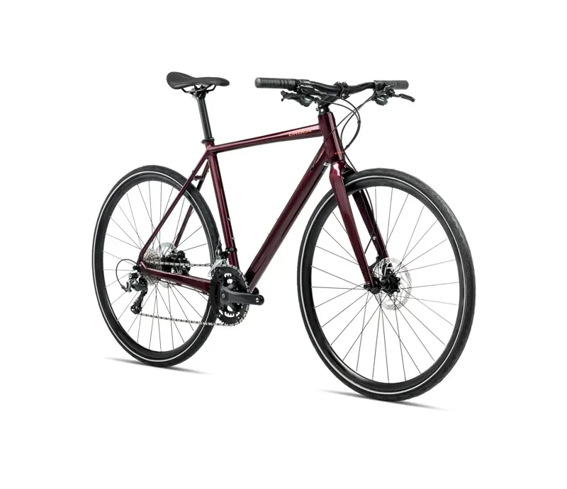 NEW 2026 Orbea Vector 10 Urban Commuter Bike in Burgundy Red-1