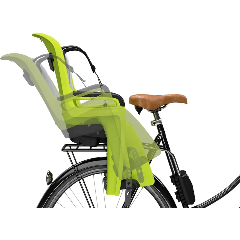 Thule RideAlong 2 Rear Child Seat in Lime Frame Mounted-2